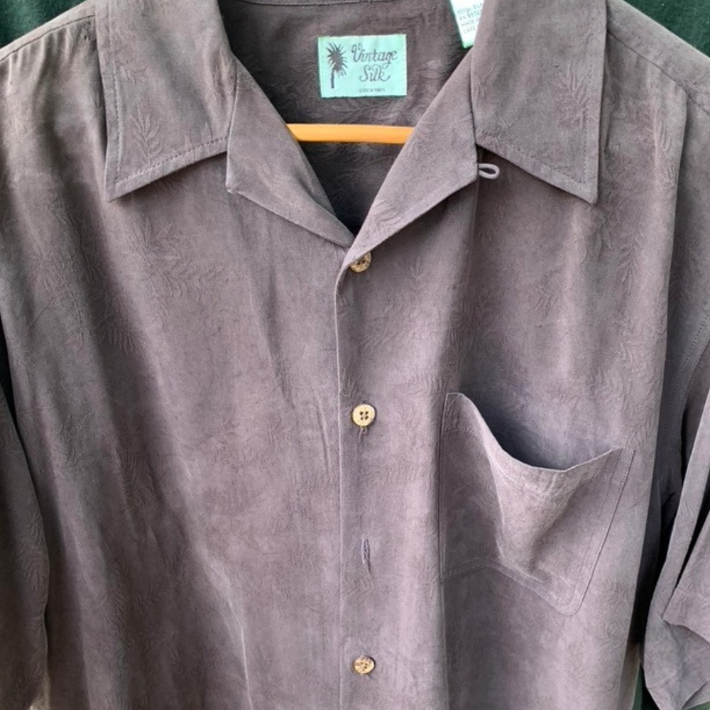 Men's Vintage Silk subdued floral shirt